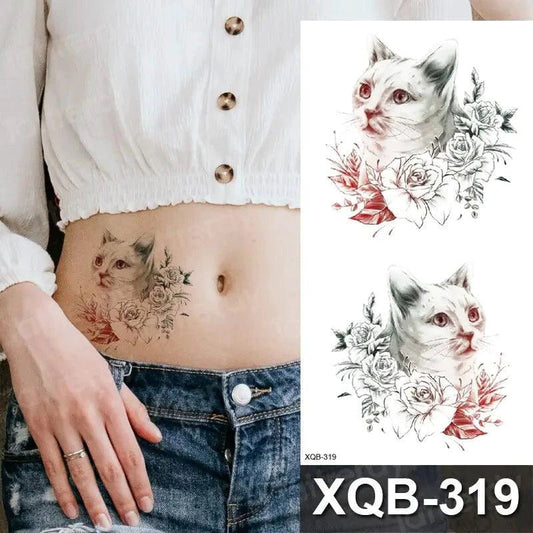 Mandotos Floral Essence Body Art Tattoo featuring intricate floral designs on skin