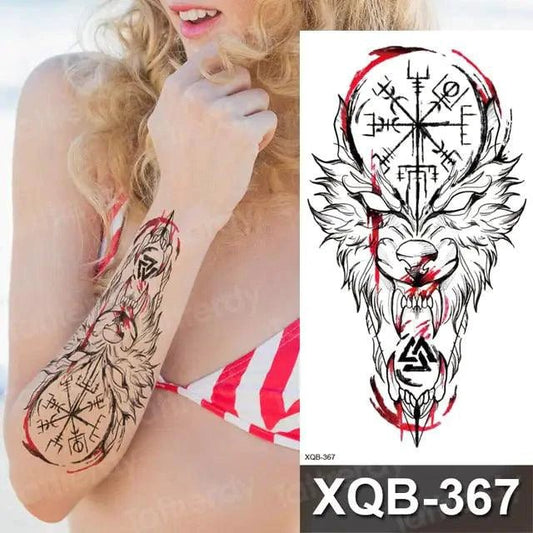 Mandotos Floral Essence Body Art Tattoo featuring vibrant floral designs on skin, showcasing intricate body tattoo art.