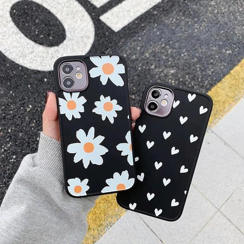 Mandotos Floral Love phone case with colorful floral design on a protective cover for smartphones