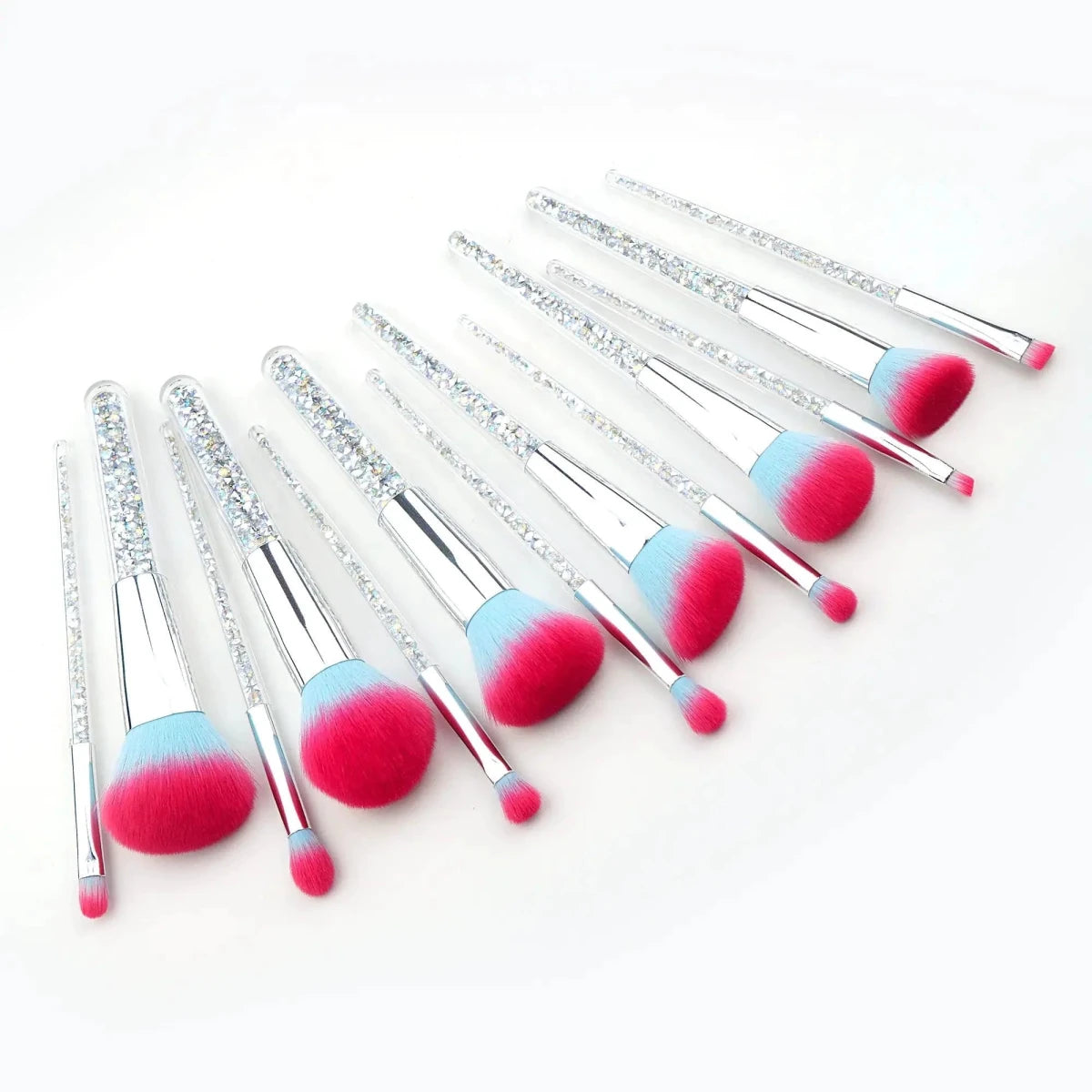 Mandotos Frost Candy vegan makeup brushes set with luxurious, eco-friendly tools for flawless makeup application.