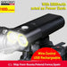 Mandotos GACIRON bicycle front light with 400-1800 lumens, waterproof LED headlamp, USB rechargeable for MTB and road cycling.