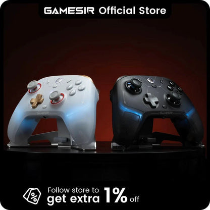 Mandotos GameSir Cyclone 2 wireless Bluetooth controller for Nintendo Switch, iPhone, and Android with Hall Effect joysticks