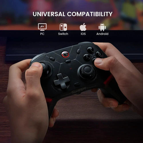 MANDOTOS GameSir Cyclone 2 wireless controller for Nintendo Switch, iPhone, Android with Bluetooth and Hall Effect joysticks.