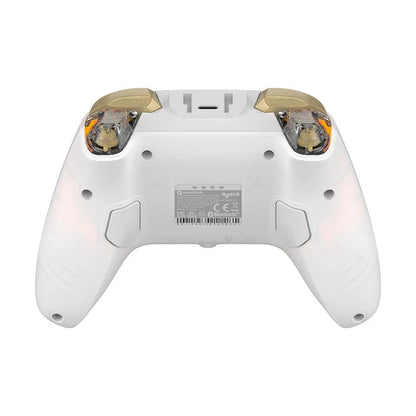 Mandotos GameSir Cyclone 2 wireless Bluetooth game controller with hall effect joystick for Nintendo Switch, iPhone, and Android devices.