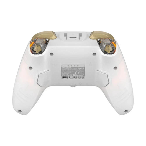 Mandotos GameSir Cyclone 2 wireless Bluetooth game controller with hall effect joystick for Nintendo Switch, iPhone, and Android devices.