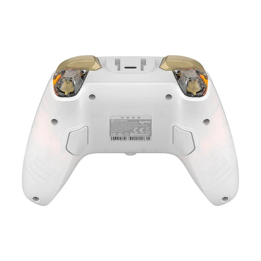 Mandotos GameSir Cyclone 2 wireless Bluetooth game controller with hall effect joystick for Nintendo Switch, iPhone, and Android devices.