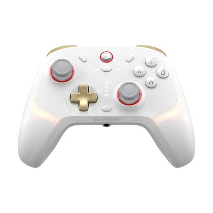 Mandotos GameSir Cyclone 2 wireless Bluetooth controller for Nintendo Switch, iPhone, and Android with Hall Effect joystick.