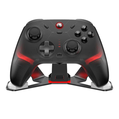Mandotos GameSir Cyclone 2 wireless Bluetooth controller for Nintendo Switch, iPhone, and Android with Hall Effect joystick.