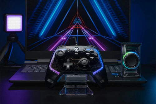 MANDOTOS GameSir Kaleid Flux Xbox wired controller with Hall Effect joystick for Xbox Series X, Series S, and Xbox One gaming consoles.