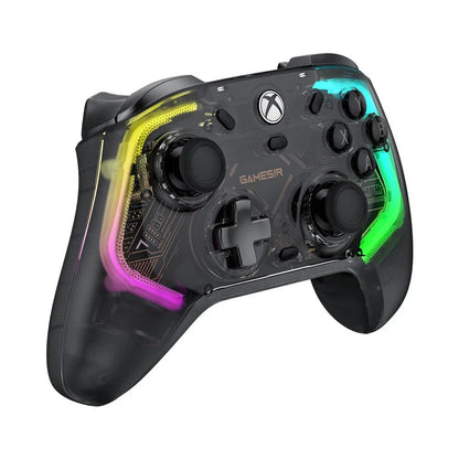 MANDOTOS GameSir Kaleid Flux Xbox controller wired gamepad with Hall Effect joystick for Xbox Series X, Series S, and Xbox One consoles.