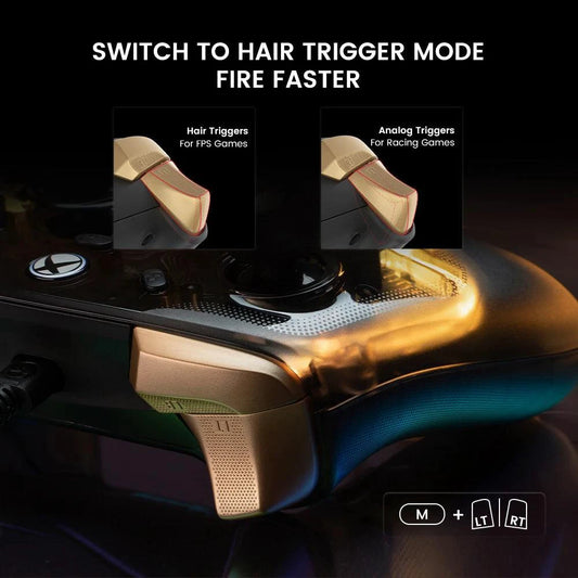 MANDOTOS GameSir Kaleid Flux Xbox wired controller with hall effect joystick for Xbox Series X, Series S, and Xbox One gaming consoles.