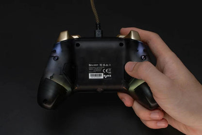 Mandotos GameSir Kaleid Flux Xbox wired controller with Hall Effect joysticks for Xbox Series X, Series S, and Xbox One gaming consoles.