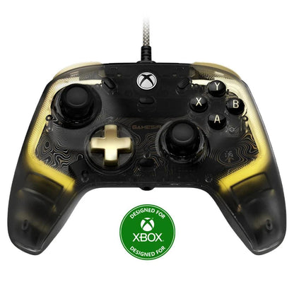 Mandotos GameSir Kaleid Flux Xbox wired controller with Hall Effect joystick for Xbox Series X, Series S, and Xbox One consoles.