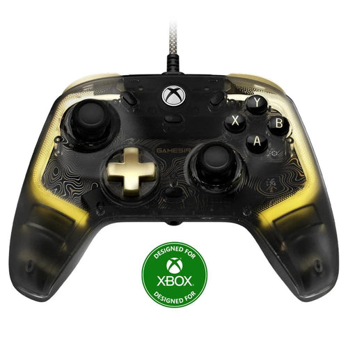 Mandotos GameSir Kaleid Flux Xbox wired controller with Hall Effect joystick for Xbox Series X, Series S, and Xbox One consoles.