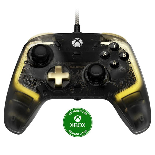 Mandotos GameSir Kaleid Flux Xbox wired controller with Hall Effect joystick for Xbox Series X, Series S, and Xbox One consoles.