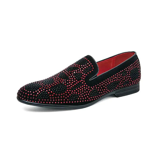 Gent's classic suede footwear by MANDOTOS featuring a sleek design with brown suede material and stylish laces.