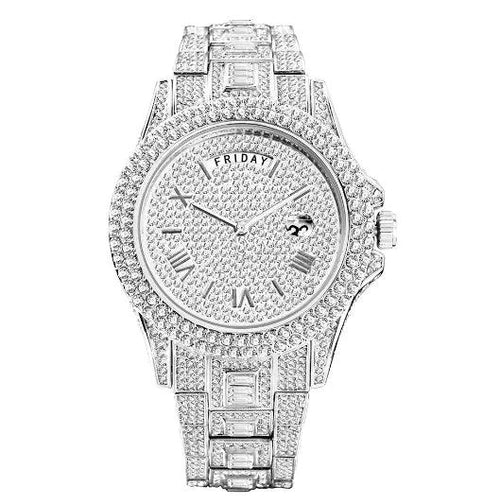 Mandotos Gentlemen's Gold Luxe Watch with a sleek gold band and classic round dial for elegant men's wristwear.