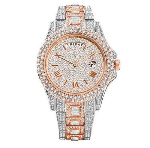 Elegant gold Luxe watch for gentlemen by MANDOTOS featuring a sleek design and classic round face.