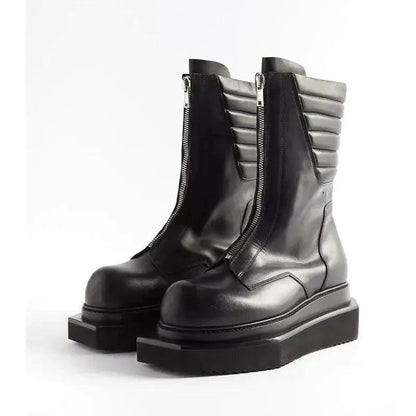 Mandotos genuine leather men's boots featuring a classic design and sturdy construction, perfect for casual or formal wear.
