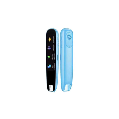 Mandotos Global Language Translator Pen with digital display and multilingual translation features, sleek black design.