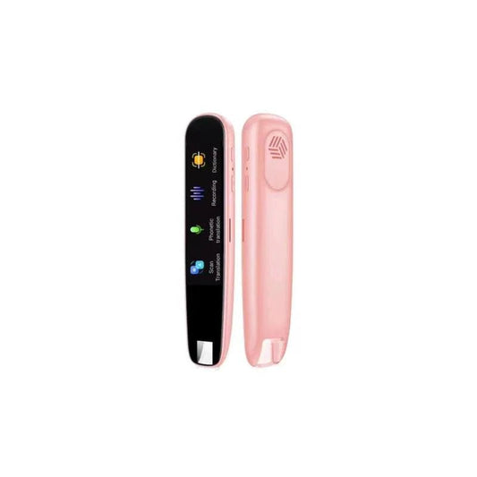 Mandotos Global Language Translator Pen showing digital display and language options on the screen.
