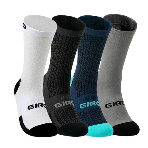 Mandotos Gsidi high-quality compression cycling socks for men and women, ideal for outdoor biking and professional sports running.
