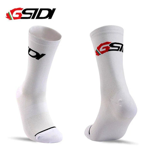 Mandotos Gsidi New cycling socks, high-quality compression sports socks for men and women, ideal for biking and running activities.