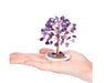 Mandotos Harmony Energy Feng Shui Trees in a decorative display with lush green foliage and natural wooden trunks.