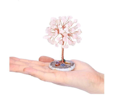 Mandotos Harmony Energy Feng Shui Trees with lush green leaves and wooden base, designed to enhance positive energy in the space.