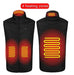 Mandotos heated vest, washable USB charging electric winter clothing, front view showing zipper and cozy fit.