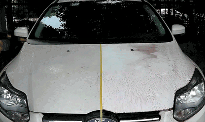 Mandotos HGKJ car paint and wheel iron particles remover spray cleaning auto rims and metal surfaces of rust and dust.