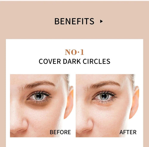 Mandotos high coverage concealer and waterproof BB cream for face makeup, covering dark circles, freckles, and imperfections.