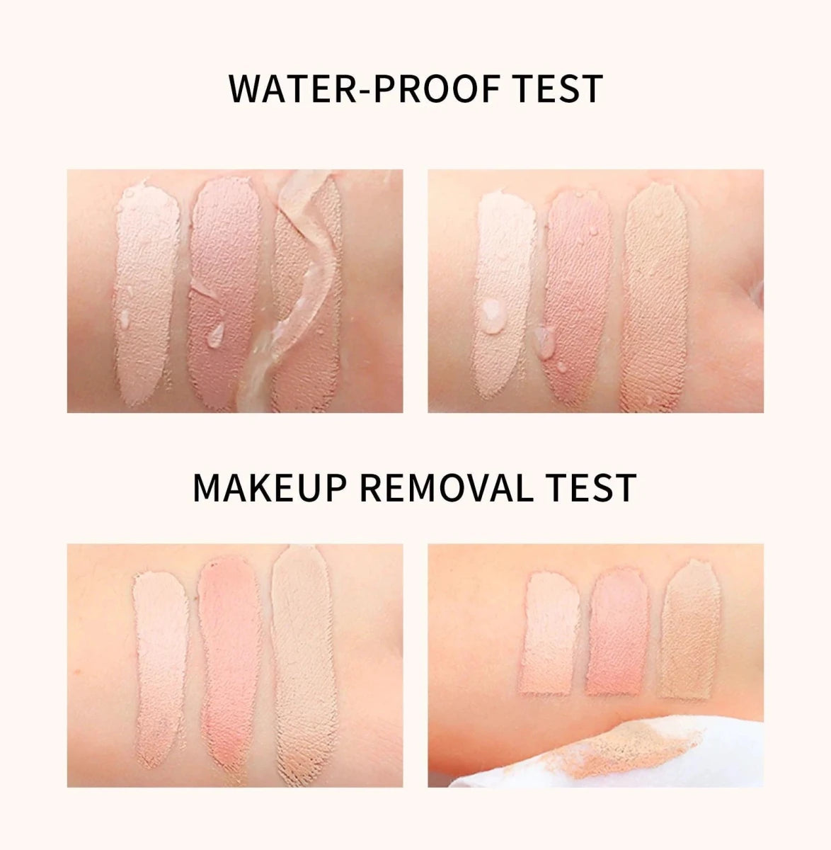 Mandotos high coverage concealer and BB cream for face, featuring anti-dark circle, freckles, long-lasting waterproof foundation.