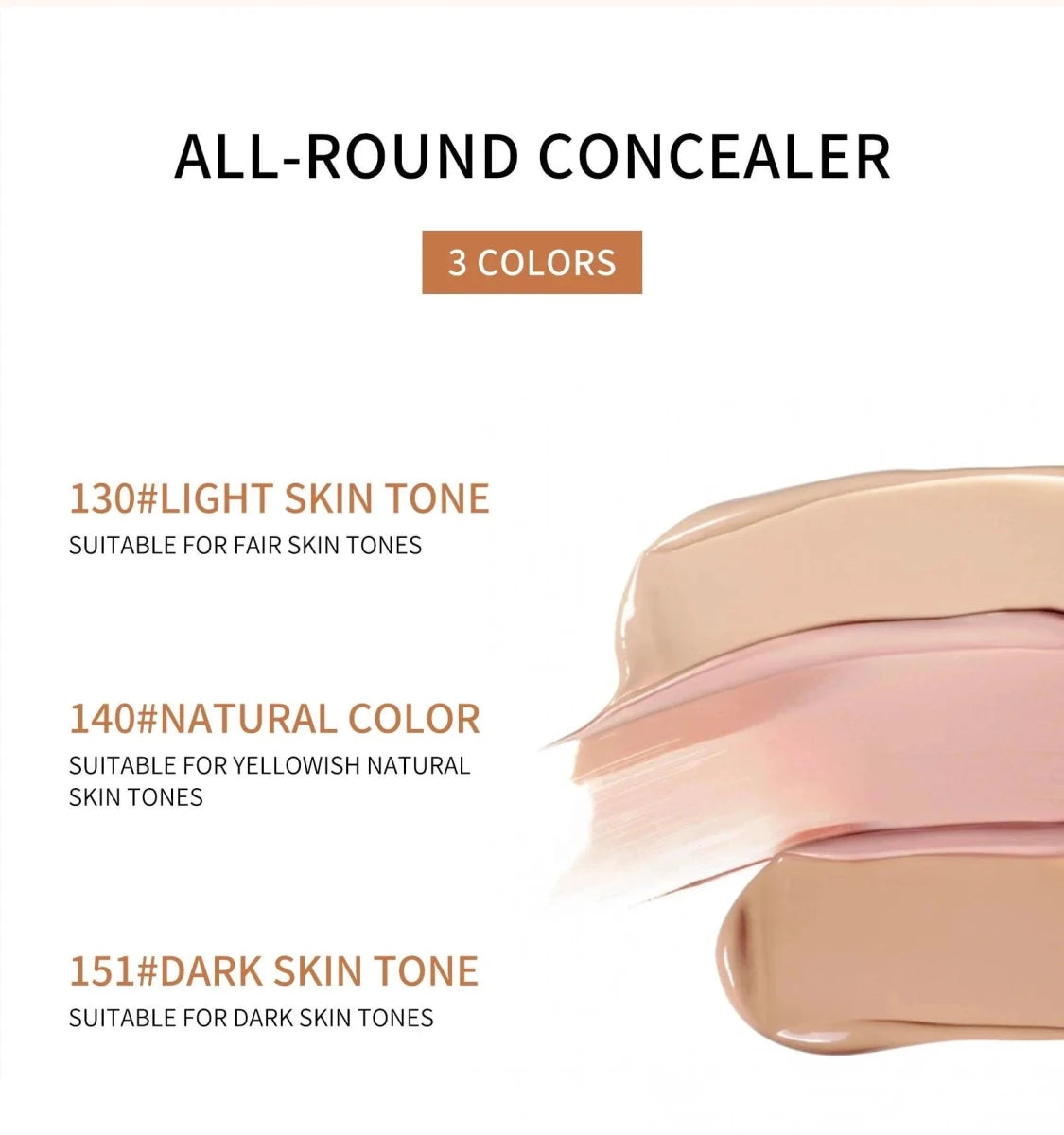 Mandotos high coverage concealer and BB cream for face makeup, featuring long-lasting, waterproof formula to hide dark circles and freckles.