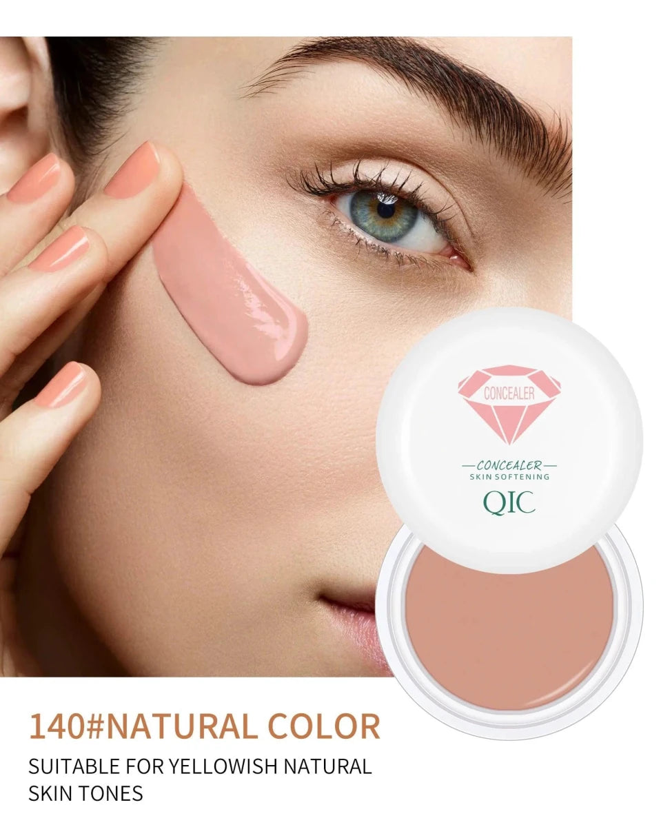 Mandotos high coverage concealer and BB cream for face makeup, showing smooth, even-toned skin with anti-dark circle and freckle coverage