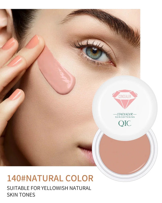 Mandotos high coverage concealer and BB cream for face makeup, showing smooth, even-toned skin with anti-dark circle and freckle coverage
