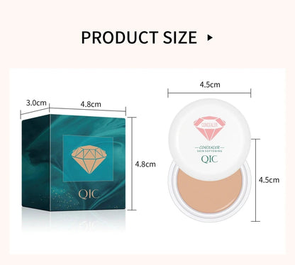 Mandotos high coverage concealer and BB cream for face makeup, showing a smooth, even application on skin with a natural finish.