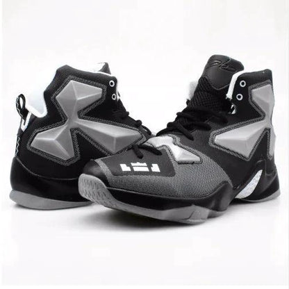 Mandotos high-performance outdoor basketball kicks showing black and white design, breathable upper, and durable sole for outdoor play.