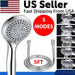 Mandotos high-pressure handheld shower with 5 modes and flexible hose for versatile and powerful water flow.