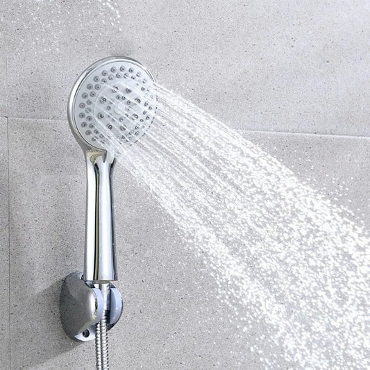 MANDOTOS high-pressure 5-mode handheld shower with hose showing adjustable spray options and ergonomic handle.
