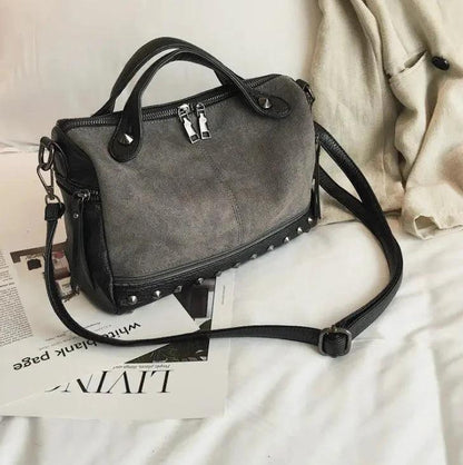 Large casual tote shoulder bag for women by MANDOTOS, soft fabric design with spacious interior and stylish look.
