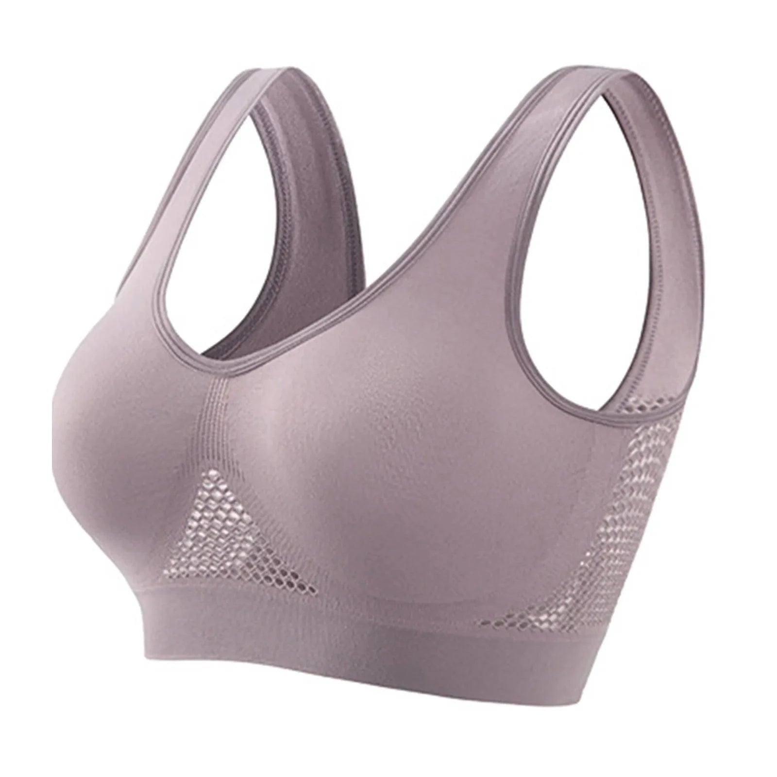 Mandotos high-strength anti-sag sports bra for women, ideal for yoga and running, with supportive design and moisture-wicking fabric.