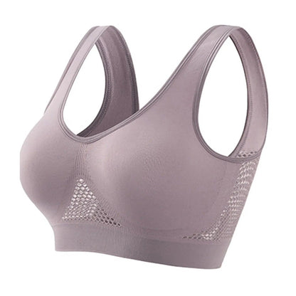 Mandotos high-strength anti-sag sports bra for women, ideal for yoga and running, with supportive design and moisture-wicking fabric.
