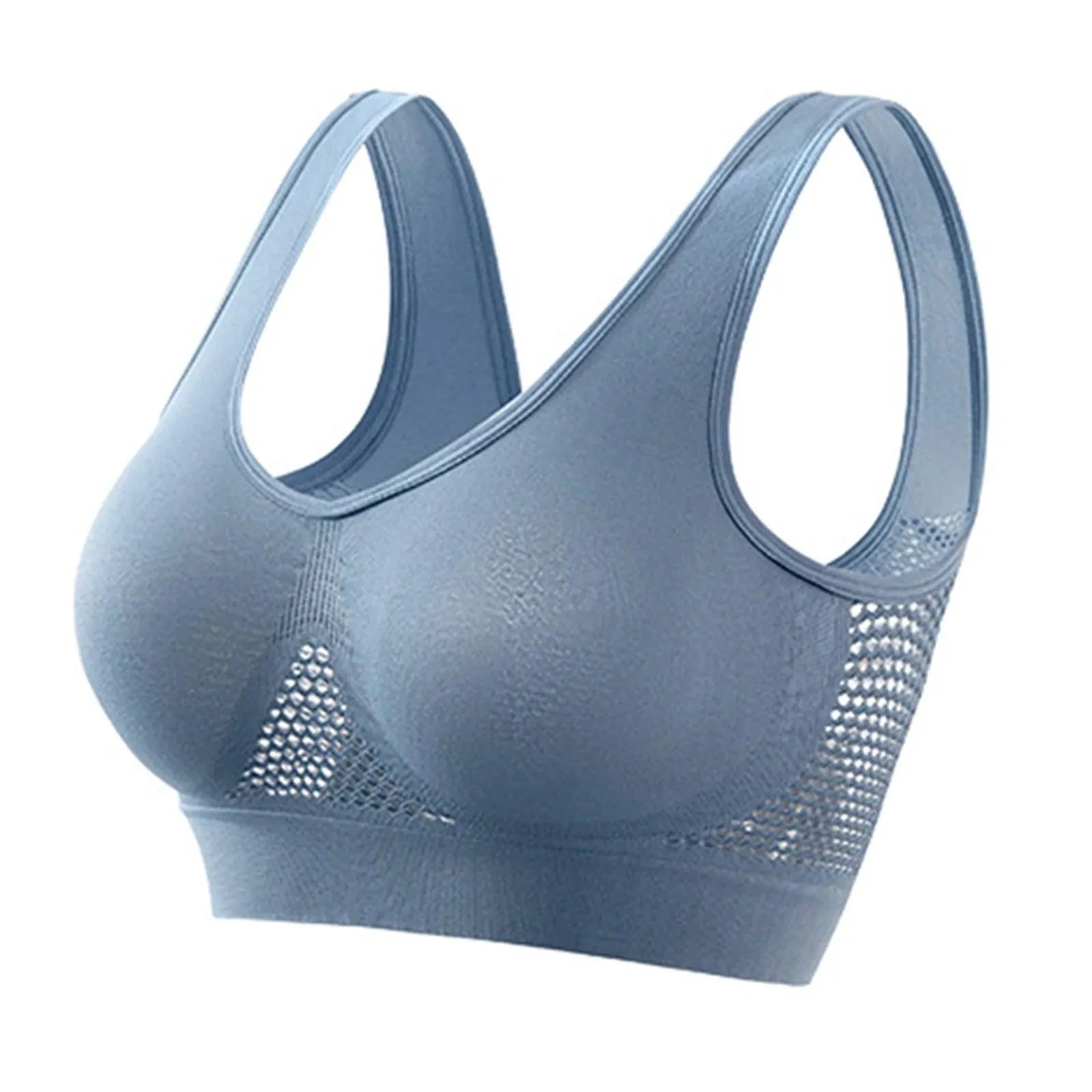 Mandotos high-strength anti-sag sports bra for women, designed for yoga and running, with supportive fit and moisture-wicking fabric.