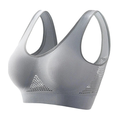 Mandotos high-strength anti-sag sports bra for women, designed for yoga and running, with supportive fit and breathable fabric.