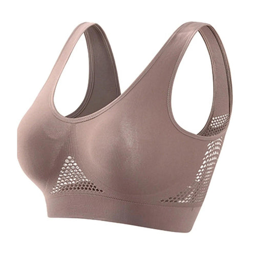 Mandotos high-strength anti-sag sports bra for women, designed for yoga and running, with supportive, breathable fabric.