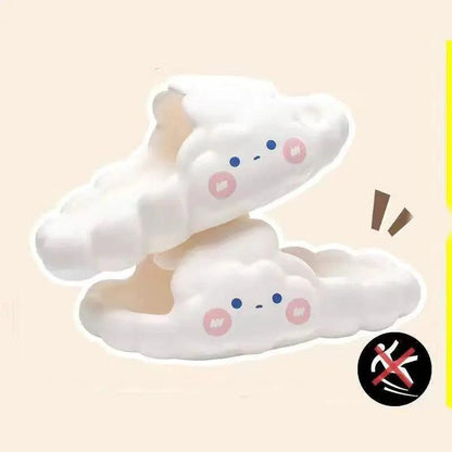 Mandotos home bathroom slippers with cloud-like design and non-slip soles, ideal for comfortable indoor use.