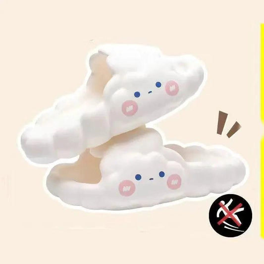 Mandotos home bathroom slippers with cloud-like design and non-slip soles, ideal for comfortable indoor use.