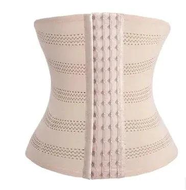Mandotos hot waist trainer corset showing a black waist-shaping undergarment designed for waist slimming and posture support.