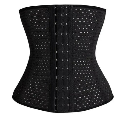 Mandotos hot waist trainer corset worn around the waist, designed for shaping and support.